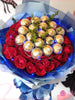 Roses & Sweets in Blue - JULCOR FLOWERSHOP